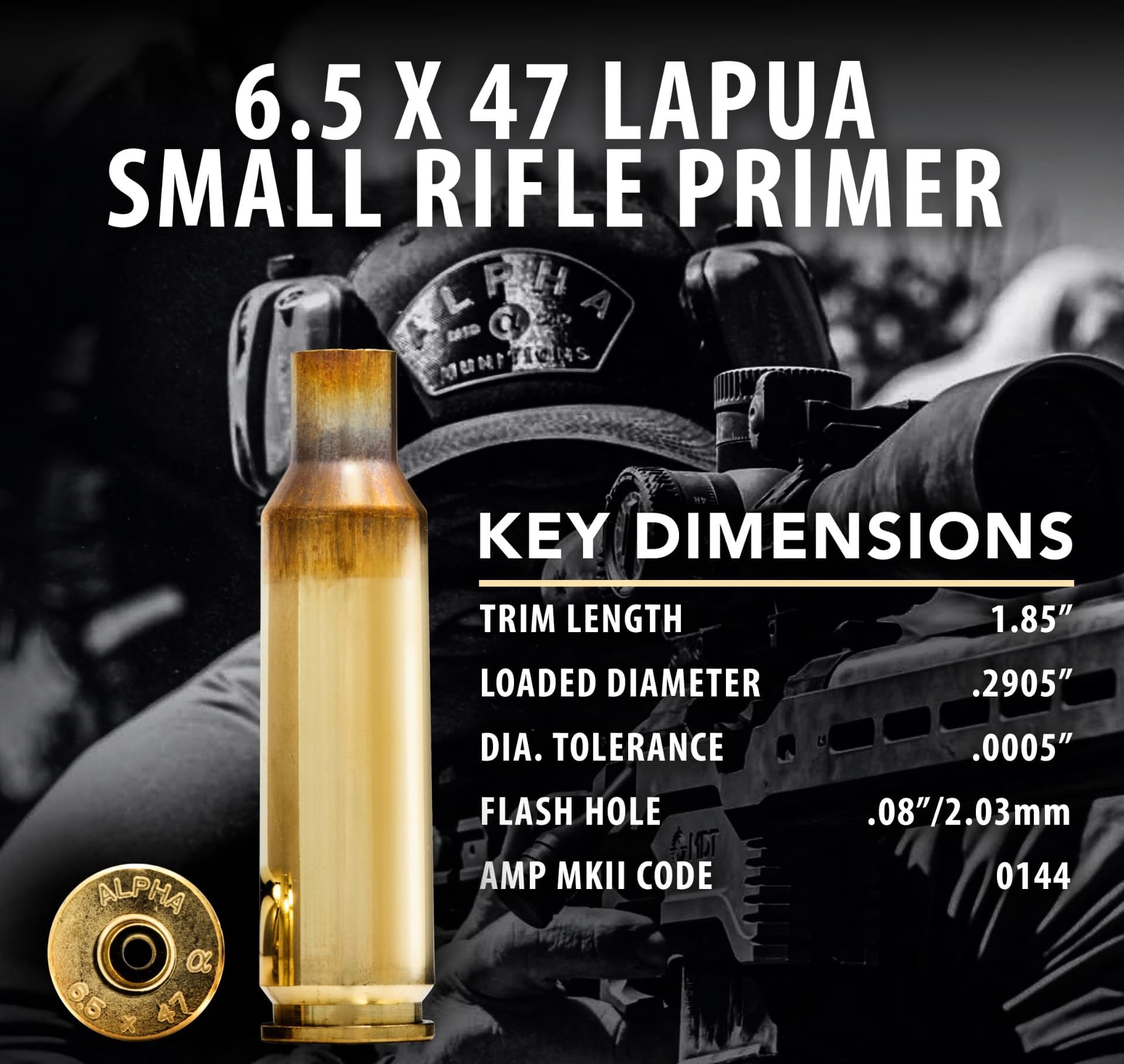 6.5x47 SRP (Small Rifle Primer) - image 3