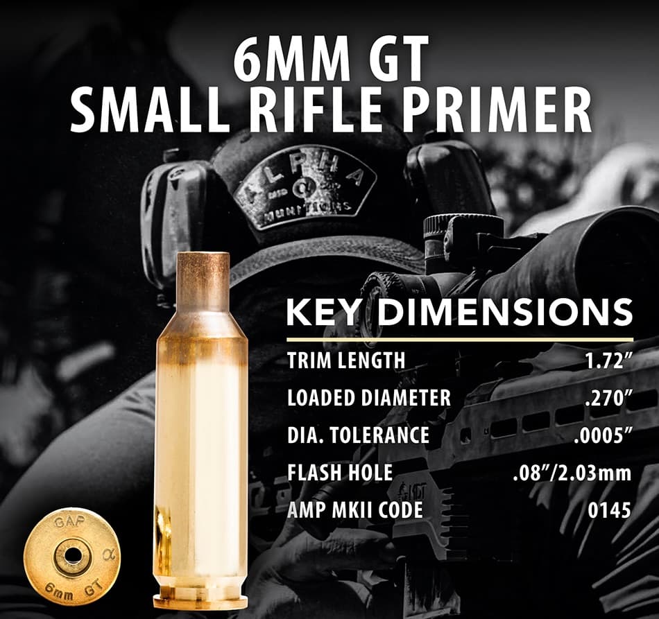 6mm GT SRP (Small Rifle Primer) - image 3