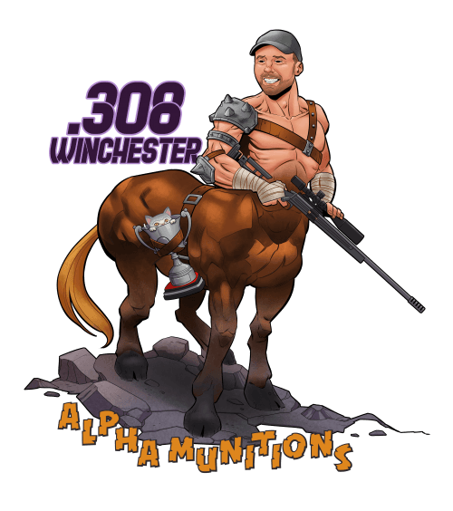 .308 Win Centaur Sticker