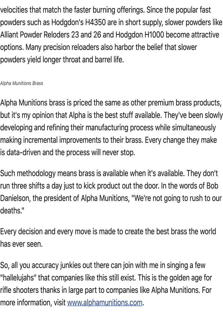 Alpha Munitions Makes Some Of The Best Brass — Page 3